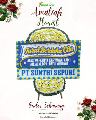 Papan Bunga Duka di Pasar Kliwon